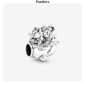 Pandora Disney Mickey Mouse & Minnie Mouse Airplane Charm